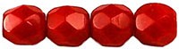 BOLA FACETADA CRISTAL COLORES OPACOS 4 MM 100 UD : opacas cristal checo:93200 OPAQUE RED