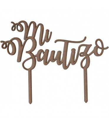 TOPPER MI BAUTIZO DM 22x17 CM