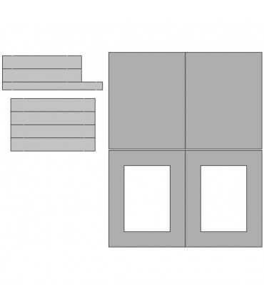 KIT CARTONAJE PORTAFOTO DOBLE 14x19 CM