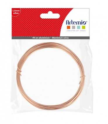 HILO ALUMINIO 1,5 MM x 5 METROS COBRE