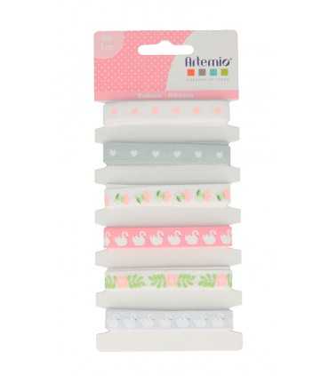 SET CINTAS ESTAMPADA LOVELY SWAN 10 MMx1 M x 6 UD