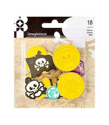 SET 18 CHARMS FOAM PIRATA PAR-R-RTY ME HEARRTY