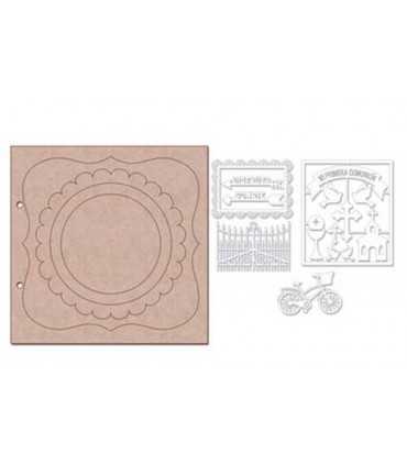 ÁLBUM CARTÓN DAYKA NIÑO COMUNIÓN 20x20 CM
