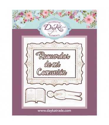 SILUETAS CARTÓN NIÑO COMUNIÓN BIBLIA