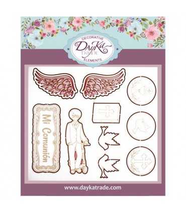 SILUETAS CARTÓN NIÑO COMUNIÓN PATÍN