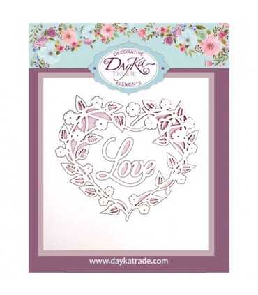 SILUETAS CARTÓN LOVE CORAZÓN