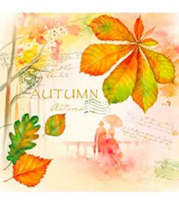 SERVILLETAS AMBIENTE 33x33cm 20 UD HOJAS OTOÑO
