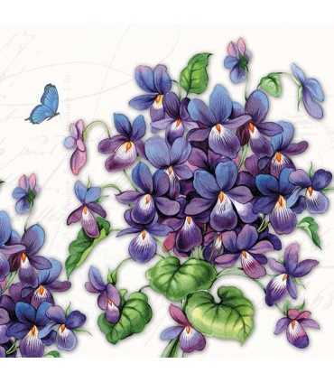 SERVILLETAS AMBIENTE 20 UD 33x33 CM VIOLETA