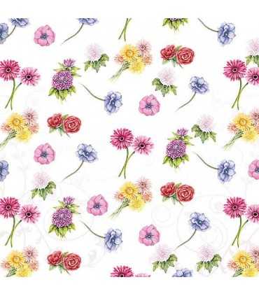SERVILLETAS AMBIENTE 20 UD 33x33 CM FESTIVAL FLOR
