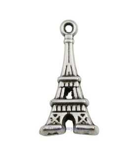 COLGANTE ZAMAK TORRE EIFFEL 3D 10x20 MM 2 UNIDADES