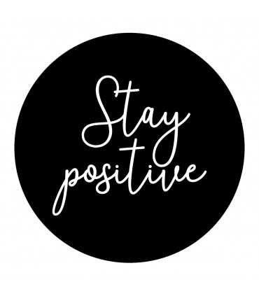 SELLO CAUCHO EN MADERA STAY POSITIVE 43 MM