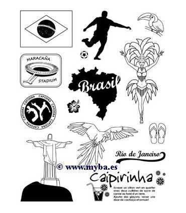 SELLOS TRANSPARENTES ARTEMIO VIAJES BRASIL