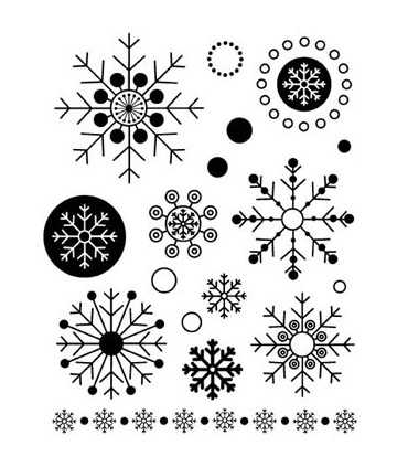 SELLOS TRANSPARENTES ARTEMIO COPOS DE NIEVE