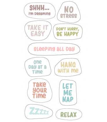 PEGATINAS PUFFY ARTEMIO NO STRESS TEXTOS 11 UD