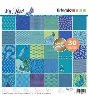 PAPEL SCRAP ARTEMIO MY LORD 30,5x30,5cm FOIL 30ud
