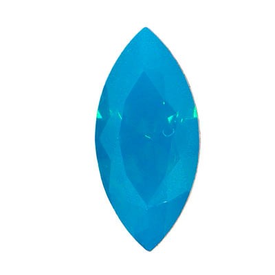 NAVETTE CRISTAL SWAROVSKI 15x7 mm 2 UNIDADES : color:Caribbean Blue Opal