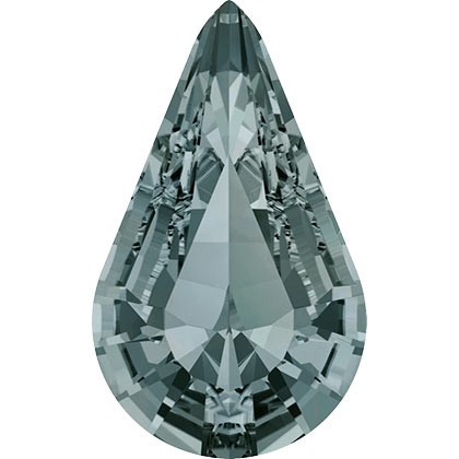GOTA 4328 CRISTAL SWAROVSKI 10 x 6 MM 5 UNIDADES : color:Black Diamond