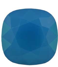 CABUCHÓN CUADRADO SWAROVSKI 10 MM 2 UNIDADES : color:Caribbean Blue Opal