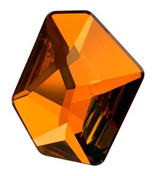 COSMIC BASE PLANA CRISTAL SWAROVSKI F 28x24 MM : color:Crystal Copper