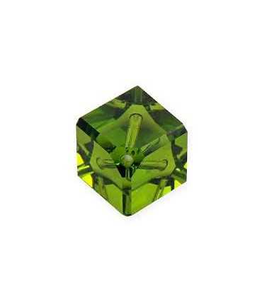 CUBO CRISTAL SWAROVSKI 6 MM AGUJERO DIAGONAL