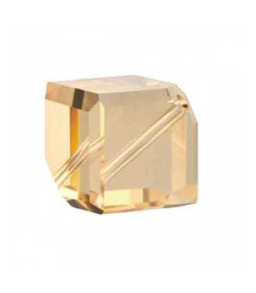 CUBO CRISTAL SWAROVSKI 6 MM AGUJERO DIAGONAL 2 UD
