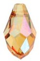 BRIOLETTE SWAROVSKI 9x5 MM 5 UNIDADES : color:Crystal Copper