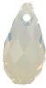 BRIOLETTE DE CRISTAL SWAROVSKI DE 13 x 6,5 MM : color:White Opal, Unidades:Envase 2 Unidades