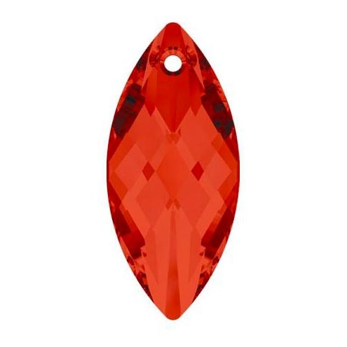 NAVETTE COLGANTE CRISTAL SWAROVSKI 40x18 MM : color:Crystal Red Magma