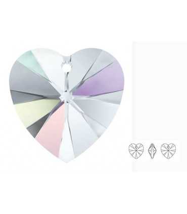 CORAZON DE CRISTAL SWAROVSKI 6228 DE 18 x 17 mm.