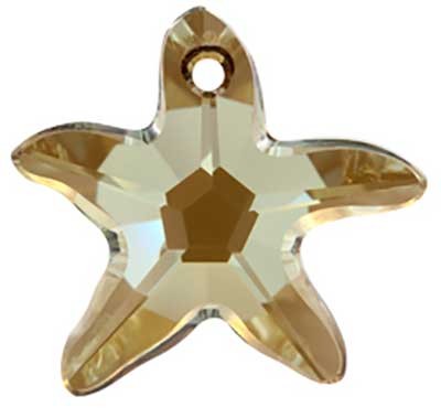 ESTRELLA DE MAR DE CRISTAL SWAROVSKI DE 28 MM : color:Crystal Bronze Shade