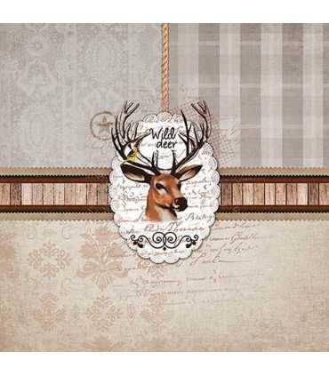 SERVILLETAS AMBIENTE 33x33cm 20 UD RENO SALVAJE