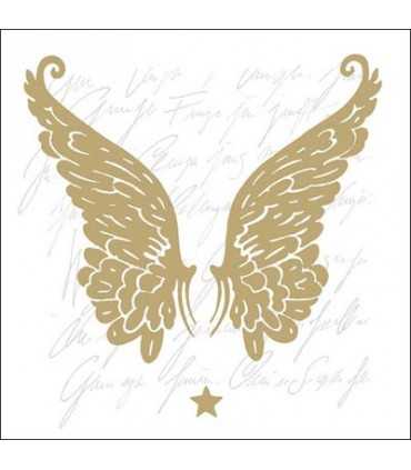 SERVILLETAS AMBIENTE ALAS DORADO 20 UNIDADES