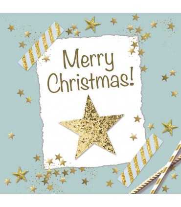 SERVILLETAS AMBIENTE 33x33cm 20ud NAVIDAD ESTRELLA