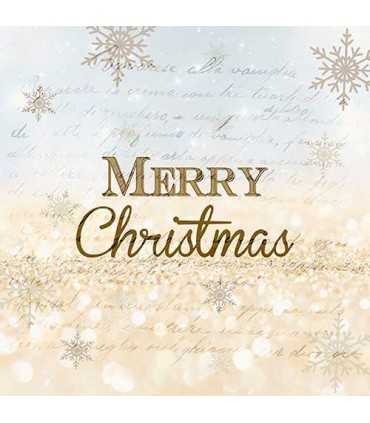 SERVILLETAS AMBIENTE 20 UNIDADES MERRY CHRISTMAS