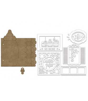 ÁLBUM CARTÓN DAYKA BEBÉ BIBERON 21x17 CM