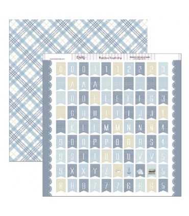 PAPEL SCRAP DAYKA 2 CARAS 30,5x30,5 CM ALFABETO