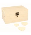 CAJA MADERA ARTEMIO 15x10x8 CM CON 53 CORAZONES