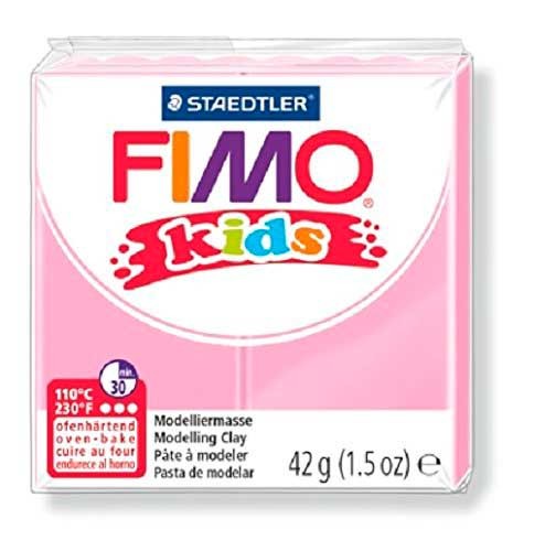 FIMO KIDS STAEDTLER PASTILLA DE 42 GRAMOS : FIMO KIDS:25 ROSA CLARO