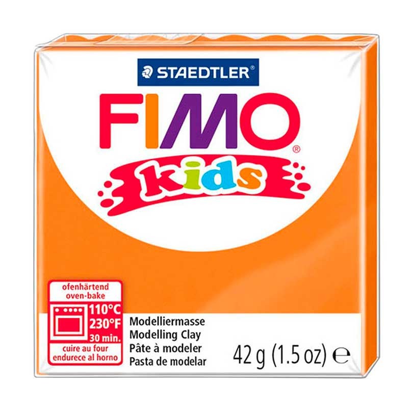 FIMO KIDS STAEDTLER PASTILLA DE 42 GRAMOS : FIMO KIDS:4 NARANJA, ORANGE