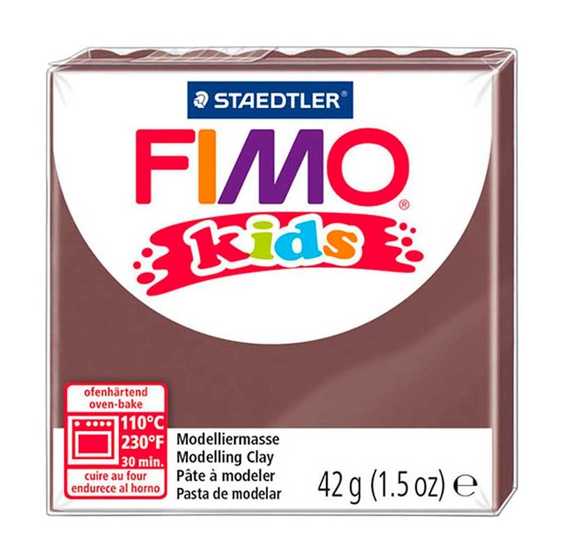 FIMO KIDS STAEDTLER PASTILLA DE 42 GRAMOS : FIMO KIDS:7 MARRÓN, BROWN