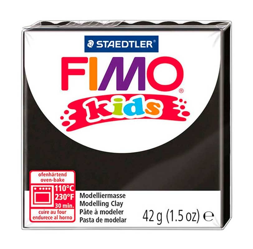 FIMO KIDS STAEDTLER PASTILLA DE 42 GRAMOS : FIMO KIDS:9 NEGRO, BLACK