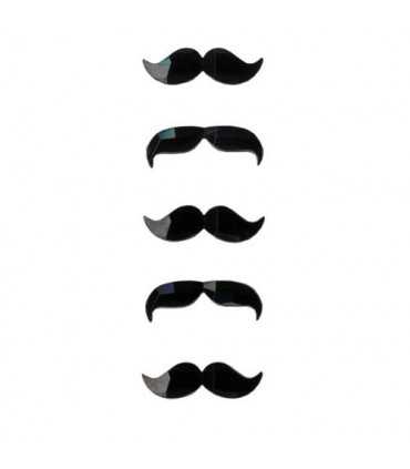 BIGOTES O MOUSTACHE ACRÍLICO PEGATINA ARTEMIO 5 UD