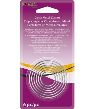 CORTADORES METÁLICOS SCULPEY CÍRCULOS 6 UNIDADES