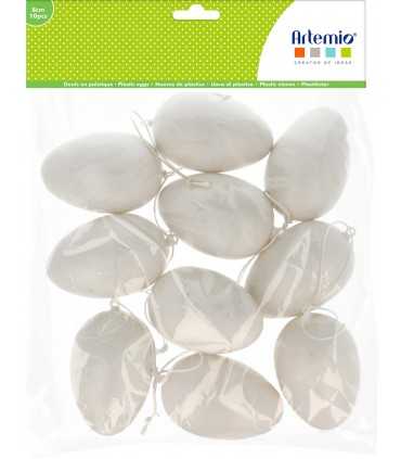 HUEVOS PLÁSTICO 8 CM ARTEMIO 10 UNIDADES