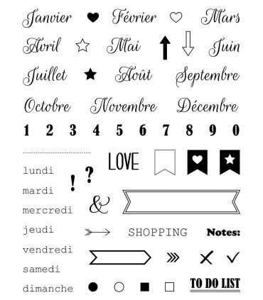 SELLOS TRANSPARENTES ARTEMIO BULLET JOURNAL