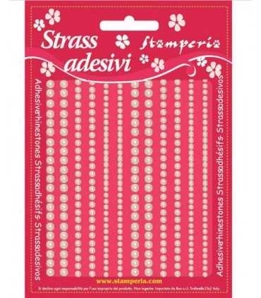 MEDIAS PERLAS ADHESIVAS SURTIDAS BLANCO