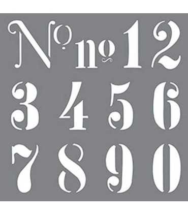 PLANTILLA AMERICANA NÚMEROS 46x46 CM