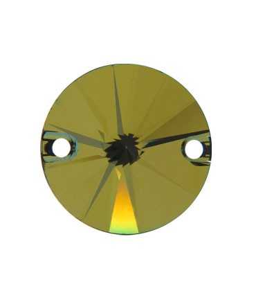 CABUCHÓN REDONDO SWAROVSKI DOS AGUJ. 10 mm 2 Ud