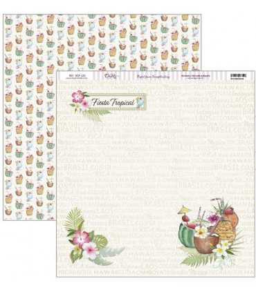 PAPEL SCRAP DAYKA 2 CARAS 30,5x30,5cm TROPICAL 320