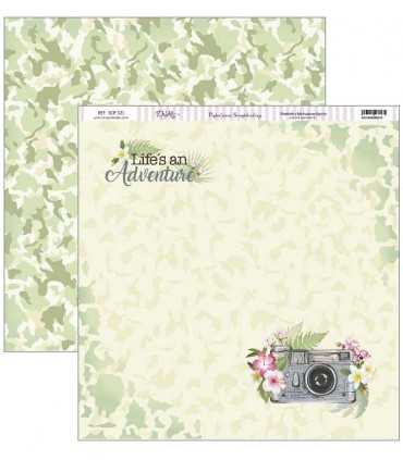 PAPEL SCRAP DAYKA 2 CARAS 30,5x30,5cm TROPICAL 321